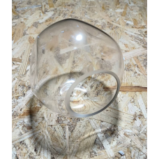 Crumpled transparent glass lampshade φ150